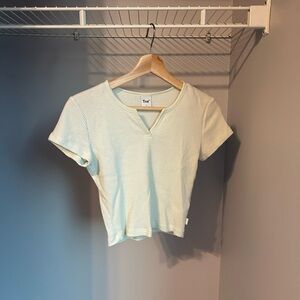 TNA Mint Waffle Baby Tee